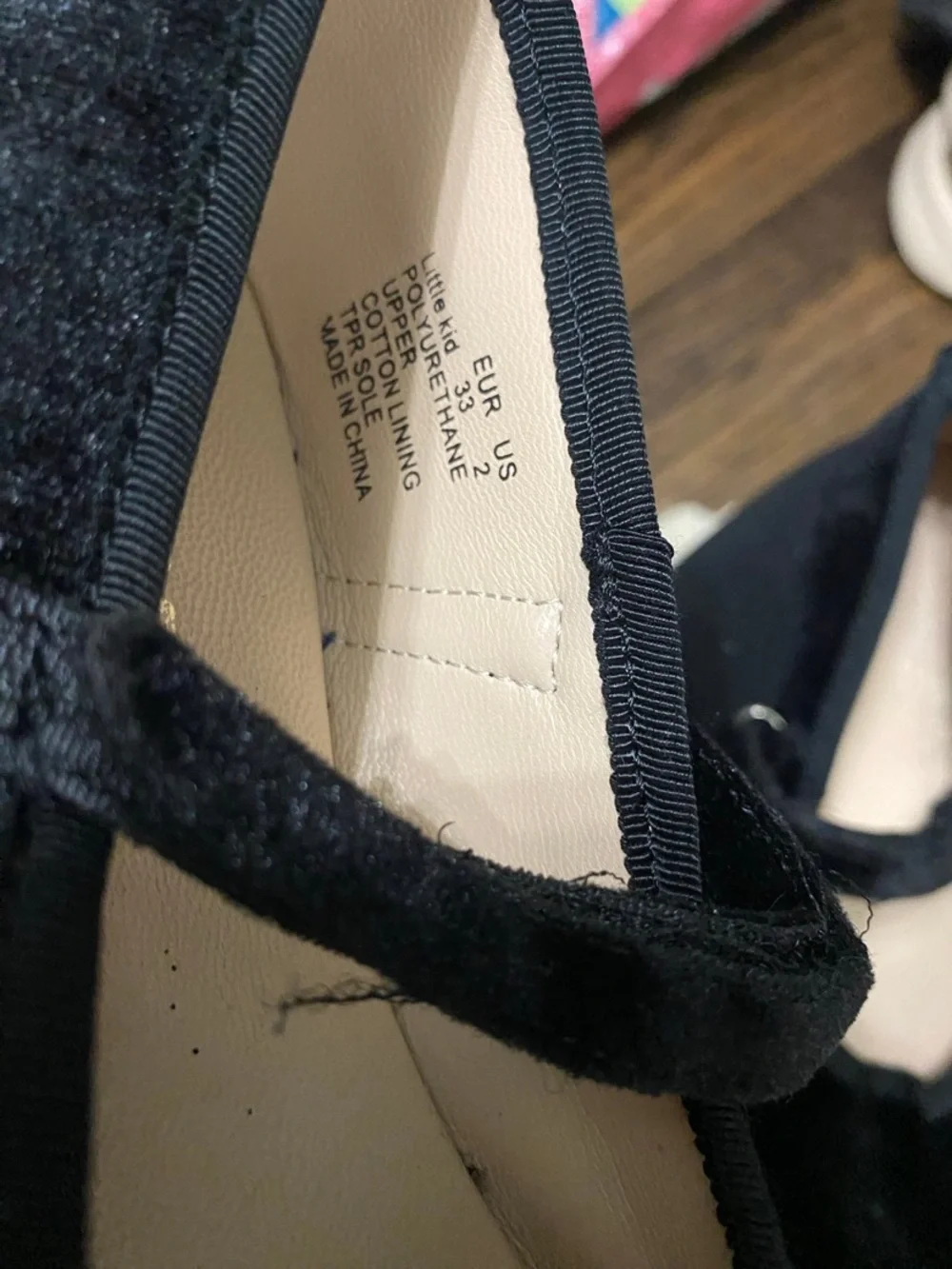 Girls' Black Flats